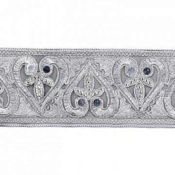 Новогоднее украшение  "Лента Жемчужное сердце" 31036